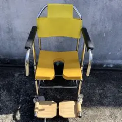 KAWAMURA 入浴用車椅子 イエロー - メルカリ