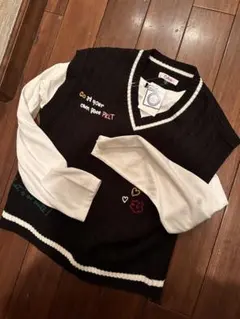 ピンクラテ　新品 2点セット ベスト　カットソー　セット　L 160