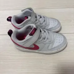 NIKE キッズ スニーカー グレー ピンク