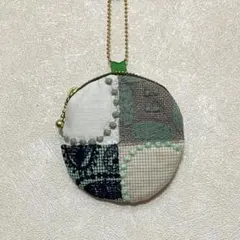 lolo小さなポーチミナペルホネンハンドメイド 両面パッチワークb
