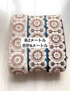 卸売SALE❗️各2メートルx3色セット インド刺繍リボン