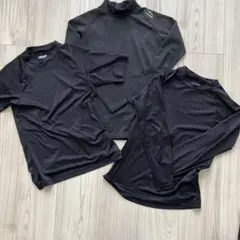 3点セット　野球用　インナー　男児用　140 黒