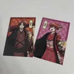 銀魂 神威 神楽 ポストカード 2枚セット 銀魂わーるど イラストカード