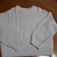 お値下げ　après les cours ケーブルニットセーター 120