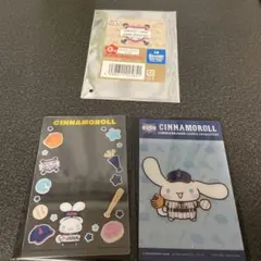 タイトーくじ サンリオ 侍ジャパン シナモロール G賞 クリアカードセット