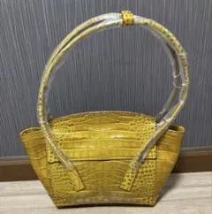 【新品未使用】PASSERELLA ハンドバック　クロコダイル柄