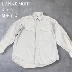 HANAE MORI 長袖シャツ Mサイズ ライトブルー