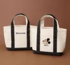 オトナミューズ2025年12月号付録 シンゾーンミッキー刺繍トートバッグ 白のサムネイル