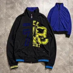 00s DIESEL reversible sweat jacket y2k
