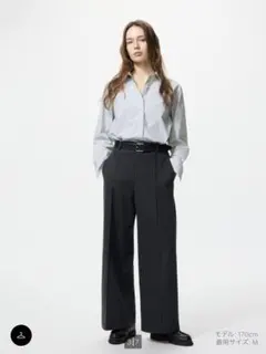 ブラッシュドジャージーワイドパンツ Sサイズ 2025年　UNIQLO ユニクロ