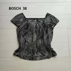 BOSCH ボッシュ ドット柄 半袖ブラウス 38のサムネイル