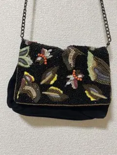 OLIVIA DARオリビアダール総刺繍クラッチバッグ 鳥 mina定価約5万円