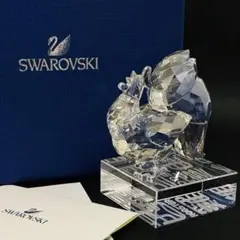 廃盤希少 SWAROVSKI スワロフスキー クリスタル ライオン 置物 - メルカリ