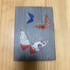 桐箱 木目込み細工 葉書き入れ 小物入れ 蝶 箱長 和インテリア レトロ