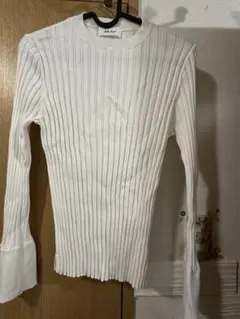 ⭐︎専用⭐︎ Mila Owen リブ編みホワイト長袖トップス