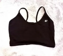 JAZZERCISEブラック スリーブレスブラトップ クロスバックMサイズ