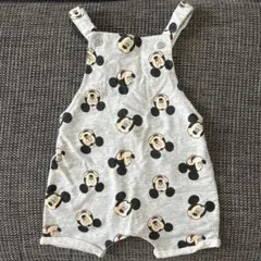 h&m オーバーオール　ミッキー　80