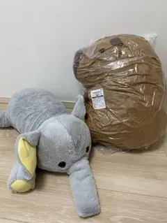 カピバラ　とってもおおきなぬいぐるみ（タイクレ限定）×4 カピバラ とってもおおきなぬいぐるみ（タイクレ限定） - メルカリ