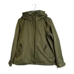 Vis カーキフード付きマウンテンパーカー