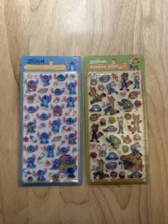 【国内正規品】ボンボンドロップシール　ズートピア、スティッチ2種セット新品未開封