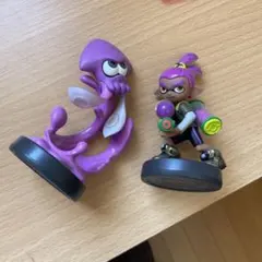 クロノ様専用//イカとインクリング フィギュアセット　アミーボ　ボーイ　パープル