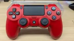 難あり　PS4 コントローラー　純正　レッド　赤　dualshock4