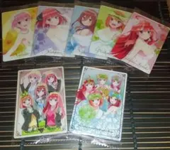 五等分の花嫁 ウエハース 一花＆二乃＆三玖＆四葉＆五月 ウェディング 7枚セット
