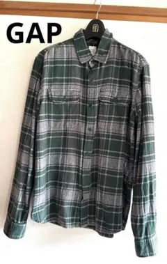 GAP ギャップ チェック柄 長袖シャツ メンズ M