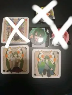 ホリミヤ　トレーディング缶バッジとコースター