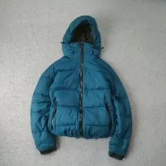 NANGA ダウンジャケット ターコイズ フーデッド パファージャケット