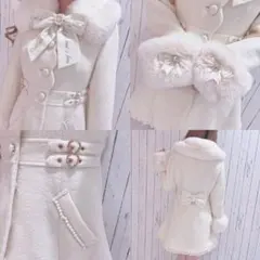 2025年最新】リズリサ コート ダブルハートベルトメッセージ