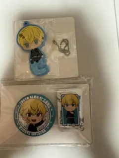 東リべ　松野千冬　缶バッチ　ラバーキーホルダー