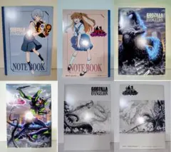 新品 B5ノート ３種 ゴジラ対エヴァンゲリオン セブンイレブン非売品 綾波レイ