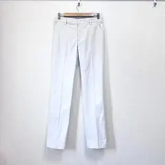 adidas アディダス スリムフィット ストレートパンツ アイボリー メンズ