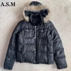 美品✨️00’s archive y2k ファーダウンジャケット平成 短丈 L 黒