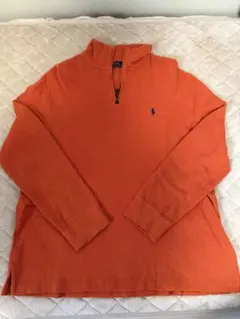 Polo Ralph Lauren XL ハーフジップセーター オレンジ