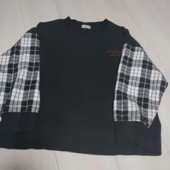 k様専用　ブランシェス【おそろい】チェック柄長袖Tシャツ140