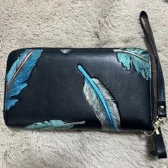 極美品✨️グッチ トロピカル ユニセックス 長財布 ブラック S000546 