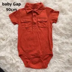 babyGap ベビー ロンパース ポロシャツ風 オレンジのサムネイル