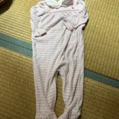 Ralph Lauren ピンク ストライプロンパース 94cm