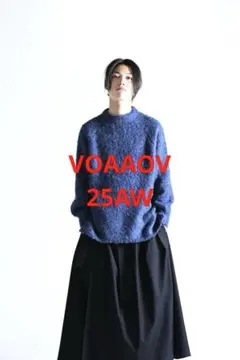 【25AW VOAAOV ブークレヤーンクルーネックニット】のサムネイル