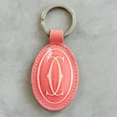 Cartier ハッピーバースデー マストライン チャーム キーホルダー ピンクのサムネイル