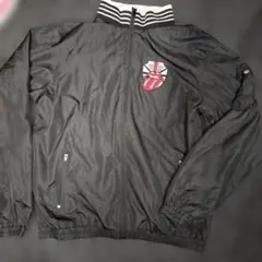 THE ROLLING STONES ブラックナイロンジャケット メンズＬサイズ