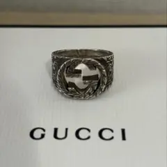 GUCCI 新品同様品 インターロッキングGアラベスクバングル 刻印17 極美