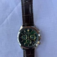 SEIKO グリーン クロノグラフ 腕時計