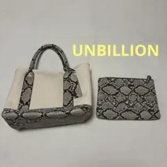 UNBILLION☆キャンバス パイソン柄 トートバッグ＆ポーチのサムネイル