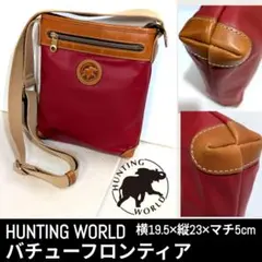 HUNTING WORLD バチュークロス ショルダーバッグ レッドのサムネイル