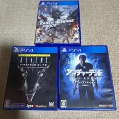 ALIENS＆アンチャーテッド＆EARTH DEFENSE FORCE3本set