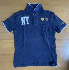 BARN NEWYORK バーニーズニューヨーク　ポロシャツ ネイビーメンズ　Ｍのサムネイル