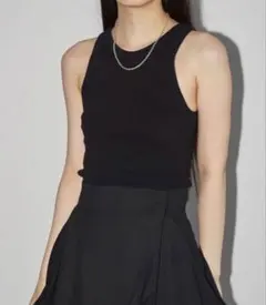 TODAYFUL カップインリブタンクトップ　ブラックのサムネイル